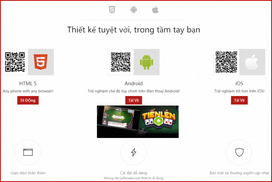 Ung dung  IOS va Android Tien len MN