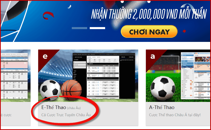 Thuong 10% nap lai len den 700.000VND moi ngay voi E-the thao