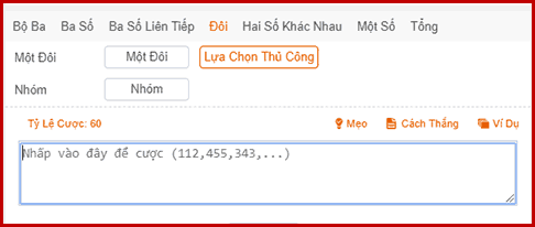 Mot doi - Lua chon thu cong - Fast 3