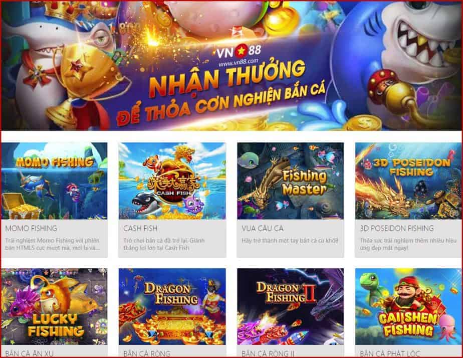 Game ban ca doi thuong tu nha cai VN88