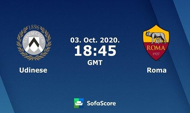 Soi keo nha cai Udinese vs AS Roma, 4/10/2020 – VĐQG y (Serie A)