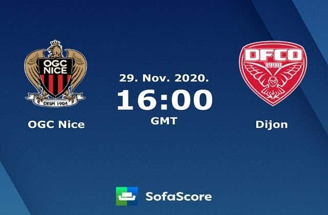 Soi keo nha cai Nice vs Dijon, 29/11/2020 – VĐQG Phap [Ligue 1]