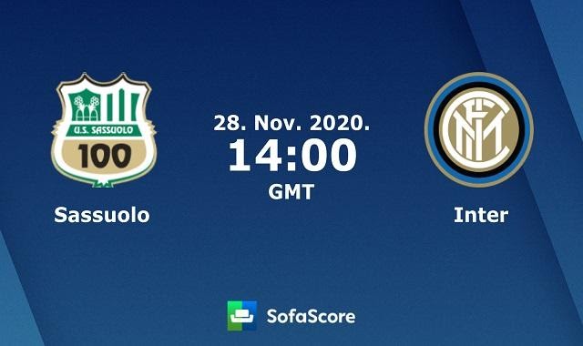 Soi keo nha cai Sassuolo vs Inter Milan, 28/11/2020 – VĐQG Y (Serie A)