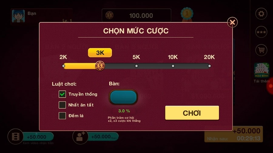   Bon buoc sua sai khi choi Tien len mien bac